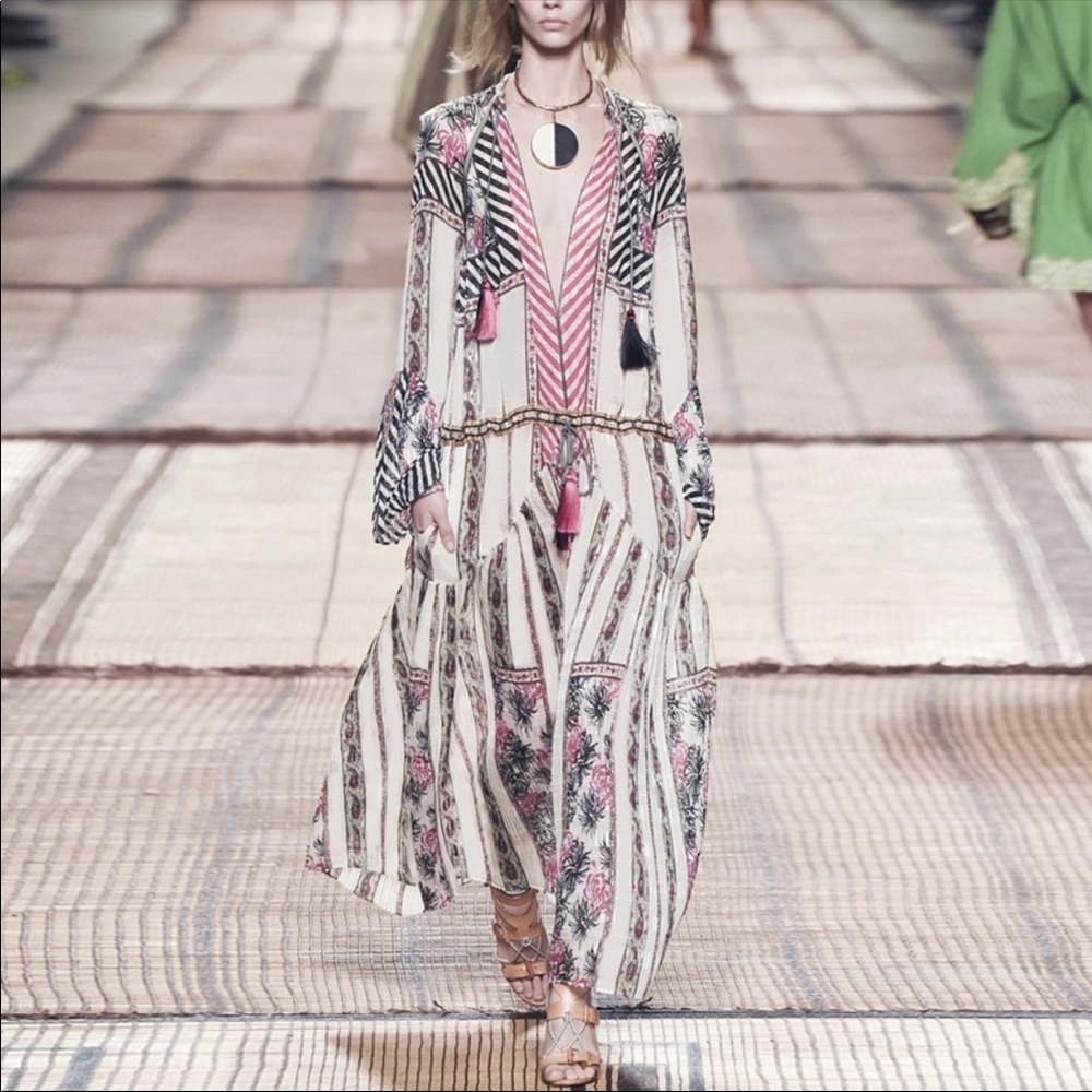 Runway Designer Replica Dress Couture Pink White - Picture 3 of 7